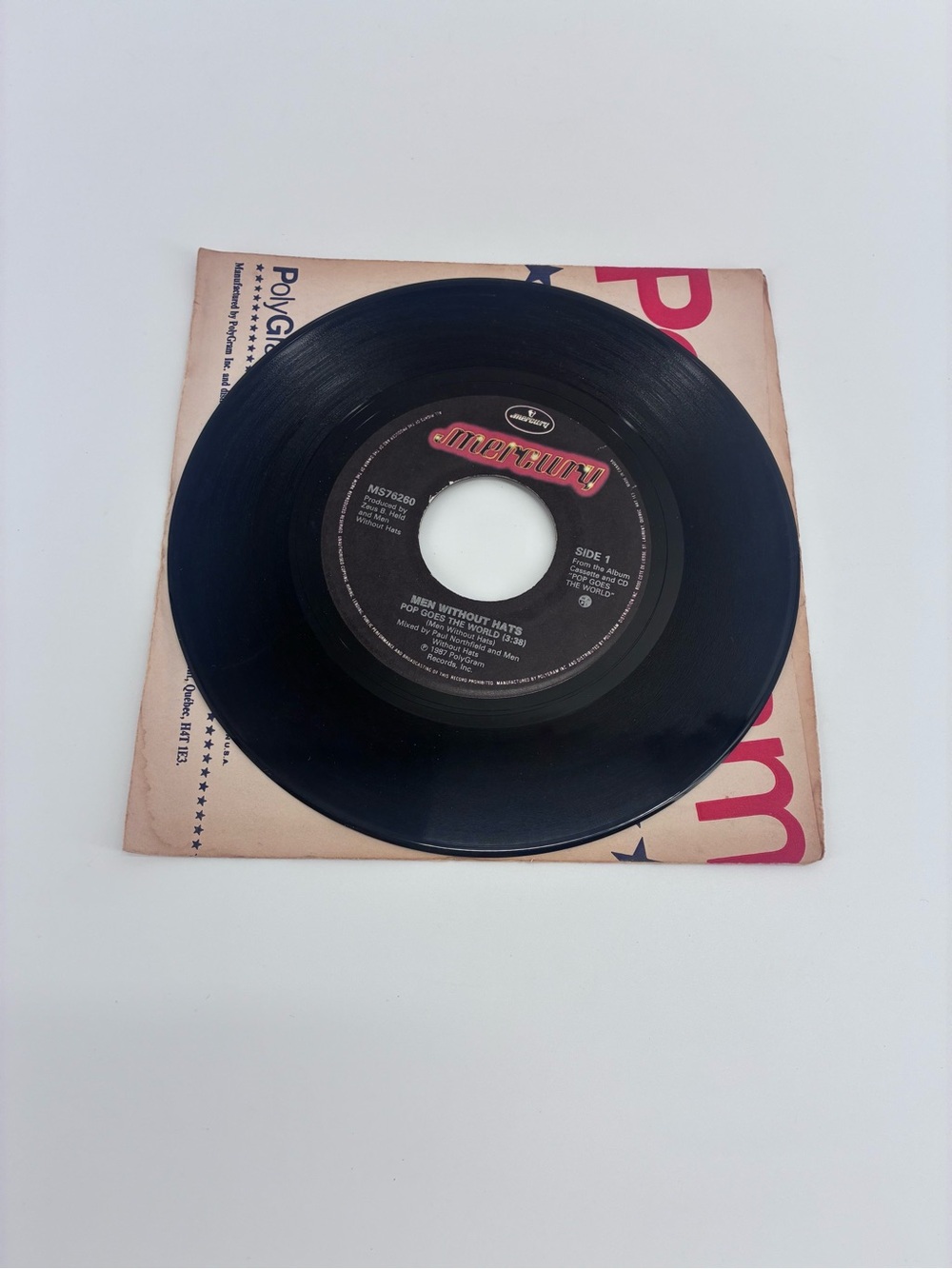 Men Without Hats 45 RPM Vinyl Record